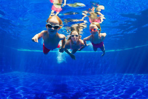 swimming for children is the water.